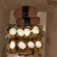 Top: bean curd nigiri // Bottom: hidden agenda  at Shizen Vegan Sushi Bar in San Francisco