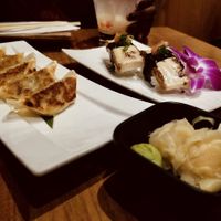 Sweet tofu and Dumplings was everything 😋 at Shizen Vegan Sushi Bar in San Francisco
