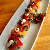 "Missing Piece" roll at Shizen Vegan Sushi Bar in San Francisco