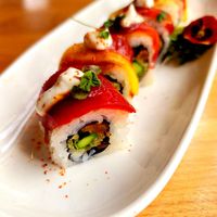 "Missing Piece" roll at Shizen Vegan Sushi Bar in San Francisco