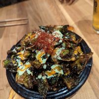 Brussel Sprouts at Shizen Vegan Sushi Bar in San Francisco