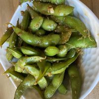 Garlic Edamame   at Shizen Vegan Sushi Bar in San Francisco