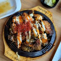 Brussels sprouts in a delicious sauce at Shizen Vegan Sushi Bar in San Francisco