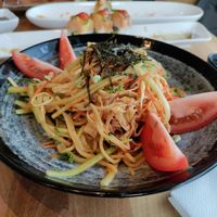 Ramen Noodle salad at Shizen Vegan Sushi Bar in San Francisco