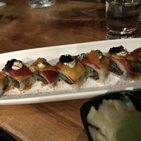 Missing Piece with added soybean pearls   at Shizen Vegan Sushi Bar in San Francisco