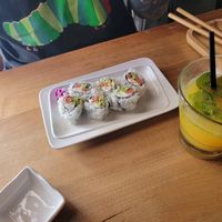 Philly roll at Shizen Vegan Sushi Bar in San Francisco