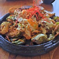 Brussels Sprouts at Shizen Vegan Sushi Bar in San Francisco