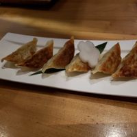 Goyza dumplings at Shizen Vegan Sushi Bar in San Francisco
