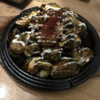 Brussel Sprouts at Shizen Vegan Sushi Bar in San Francisco