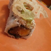 Open Invitation $15
pumpkin tempura, spiced burdock, shredded tofu, tapioca, avocado crema, renkon chips

 at Shizen Vegan Sushi Bar in San Francisco