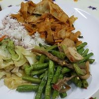 one of my dishes at Jay Vegetarian Restaurant in Bangkok