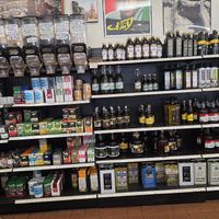 Olive oil and coffee at Middle East Bakery and Grocery in Chicago