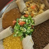 Family platter at Kibrom's in Boise