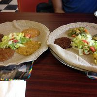 8 or the 11 veg options! at Kibrom's in Boise