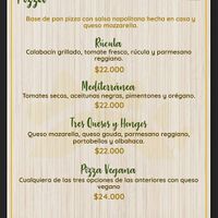 Menu at Frutos del Sol in Cali