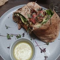 Quinoa and amaranth wrqp at Frutos del Sol in Cali