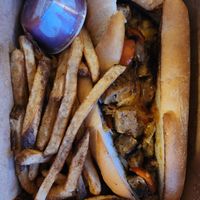 Philly steak sandwich and fries at Quickie Too in Tacoma