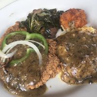 Pepper steak is my fave. This comes with a muffin and a drink during their brunch menu.  at Quickie Too in Tacoma