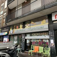 Outside view at Arcobaleno Vegetariano in Milan
