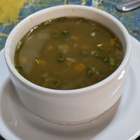 Lentil soup at Casa Jharikanda in Barranquilla