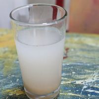 Tamarindo and Flax Seed Juice at Casa Jharikanda in Barranquilla