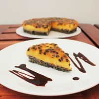 Torta de Maracuyá at Vegan Bambú in Bogota