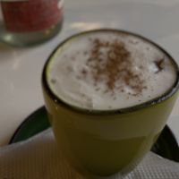 Almond chai latte sin azúcar   at Vegan Bambú in Bogota