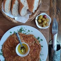 Lentil crep at Marrakech Henna Art Cafe in Marrakech