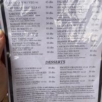 Menu Jan 2024 at Marrakech Henna Art Cafe in Marrakech