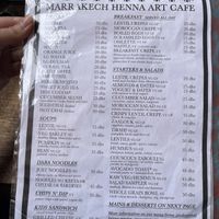   at Marrakech Henna Art Cafe in Marrakech