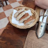 Free bread at Marrakech Henna Art Cafe in Marrakech