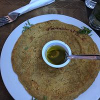 lentil crepe  at Marrakech Henna Art Cafe in Marrakech
