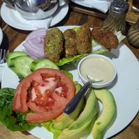 Falafel plate at Marrakech Henna Art Cafe in Marrakech