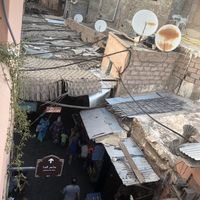 The view from the roof  at Marrakech Henna Art Cafe in Marrakech