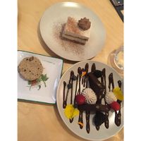 Tiramisu, cookie and brownie! at Mantra Raw in Milan