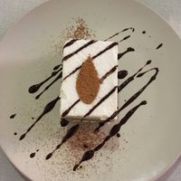 Tiramisu with coconut  at Mantra Raw in Milan