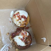 Arepas (missing one 🤤)   at Bistro Vonish Food Truck in Austin