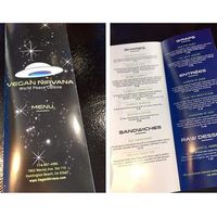 Menu at Vegan Galaxy in Huntington Beach