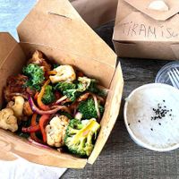 I love sauteed entree so opt for Kingdom of God with steamed white rice. at Vegan Galaxy in Huntington Beach