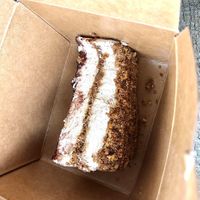 Delicious Tiramisu for dessert.  at Vegan Galaxy in Huntington Beach