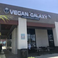 It’s alien-themed! 👽   at Vegan Galaxy in Huntington Beach
