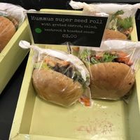 Hummus roll  at Royce Rolls Cafe in Bristol