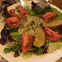 Tasty salad with pear at VEGA - Luna in Madrid