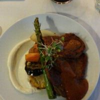 Barbecue Seitan with vegetables and Yoghurt  at VEGA - Luna in Madrid