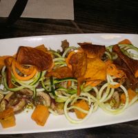 mushroom with vegetal noodle (tapas) at VEGA - Luna in Madrid