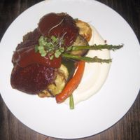 BBQ seitan at VEGA - Luna in Madrid