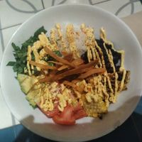 A vegan bowl, good size at VEGA - Luna in Madrid