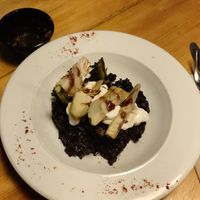 Black Risotto with 'Squid' at VEGA - Luna in Madrid