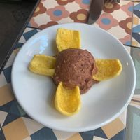 Bean Dip with Corn Chips (Free Starter) at VEGA - Luna in Madrid