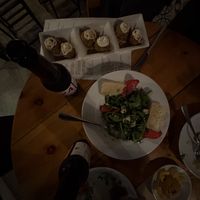 Burrata Salat, Spinch Crouquetts  at VEGA - Luna in Madrid